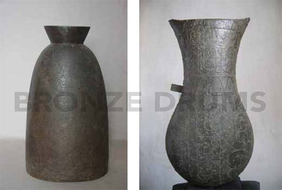 Fig. 6. (Left) PPNM Kandal bell (H55 / D27 cm) / Fig. 7. (Right) PPNM Chek Angre urn (H55 / D25 cm)