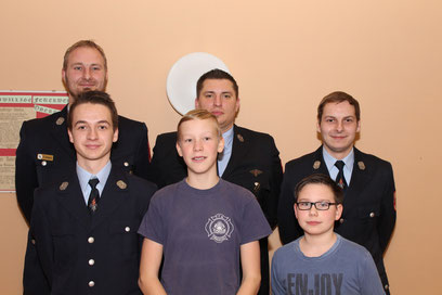 Hinten links nach rechts: Thomas Gessner, Daniel Salm, Tobias Schmitt - Vorne links nach rechts: Manuel Schmitt, Noris Albert, Fabio Schmitt