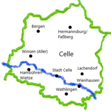 NABU-Gruppen im Landkreis Celle - Grafik: Andrea Pohlen