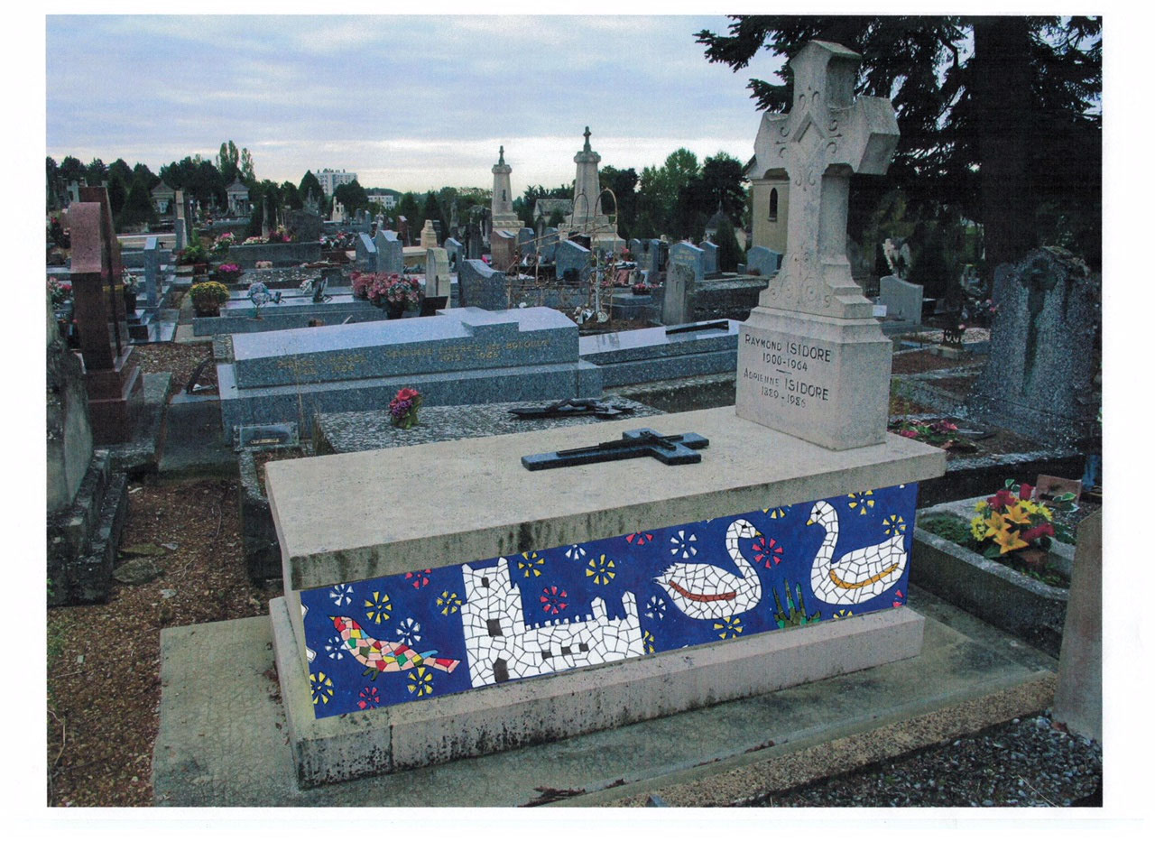 La tombe de Raymond Isidore et de son épouse au cimetière ...