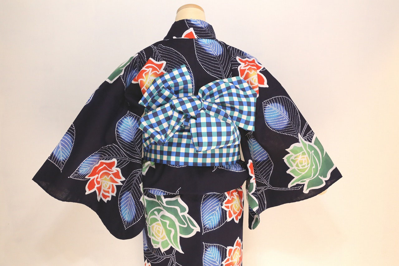 浴衣］Y21ばら - ORGANキモノ［アンティーク着物レンタル］