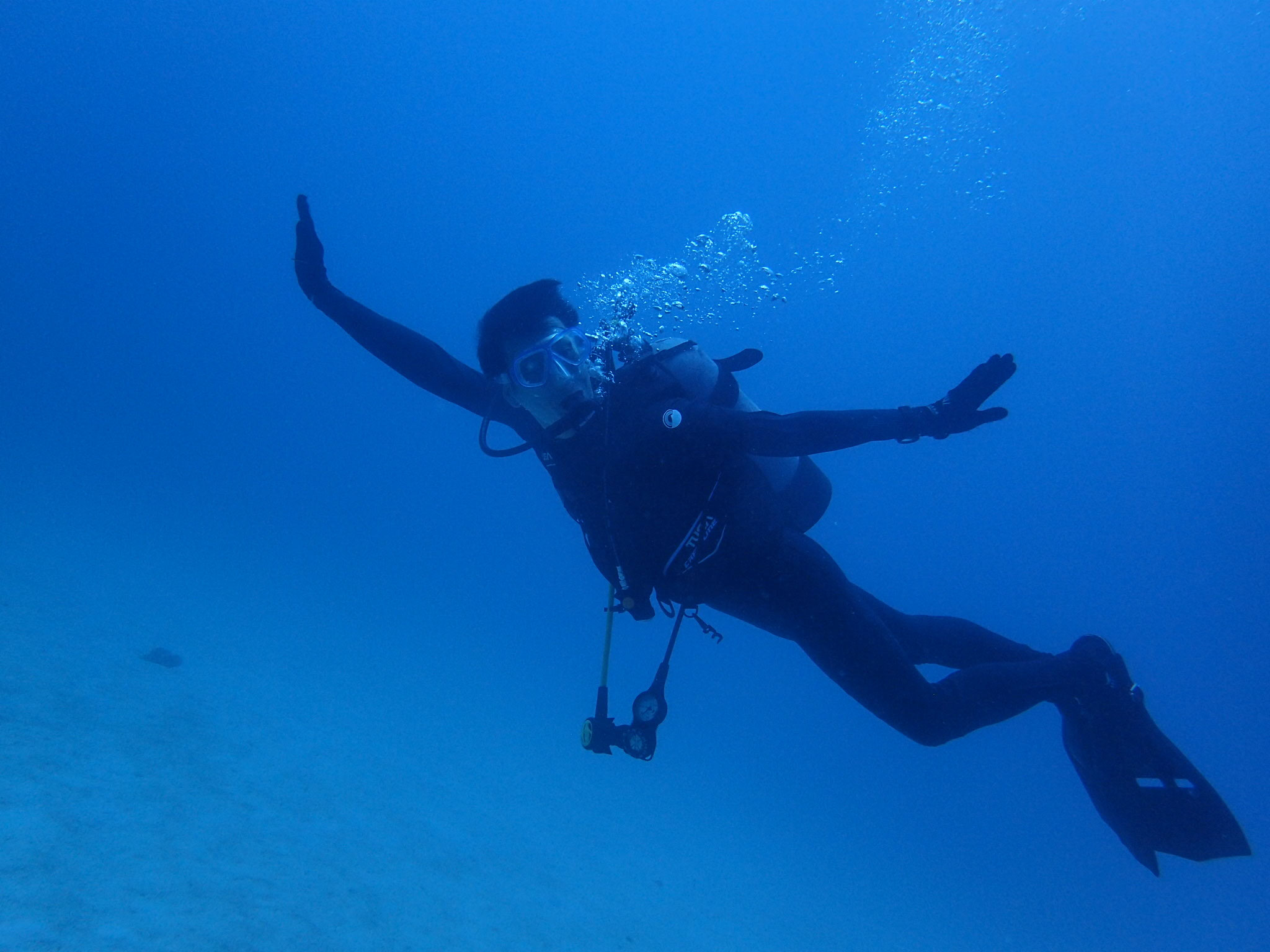 Gorillachop diving sakimotobu beach in okinawa 沖縄 崎本部公園
