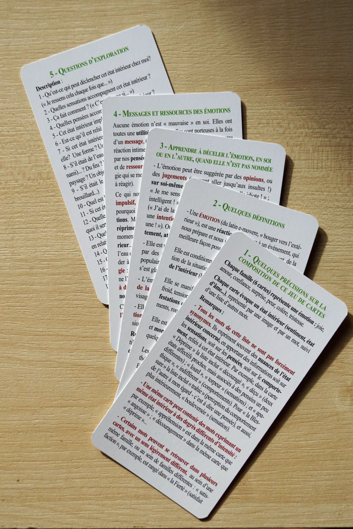 Mots De La Même Famille Que Amour Jeu de cartes "Les mots pour le dire" - Comment gérer ses émotions en conscience avec Saïda BURRI