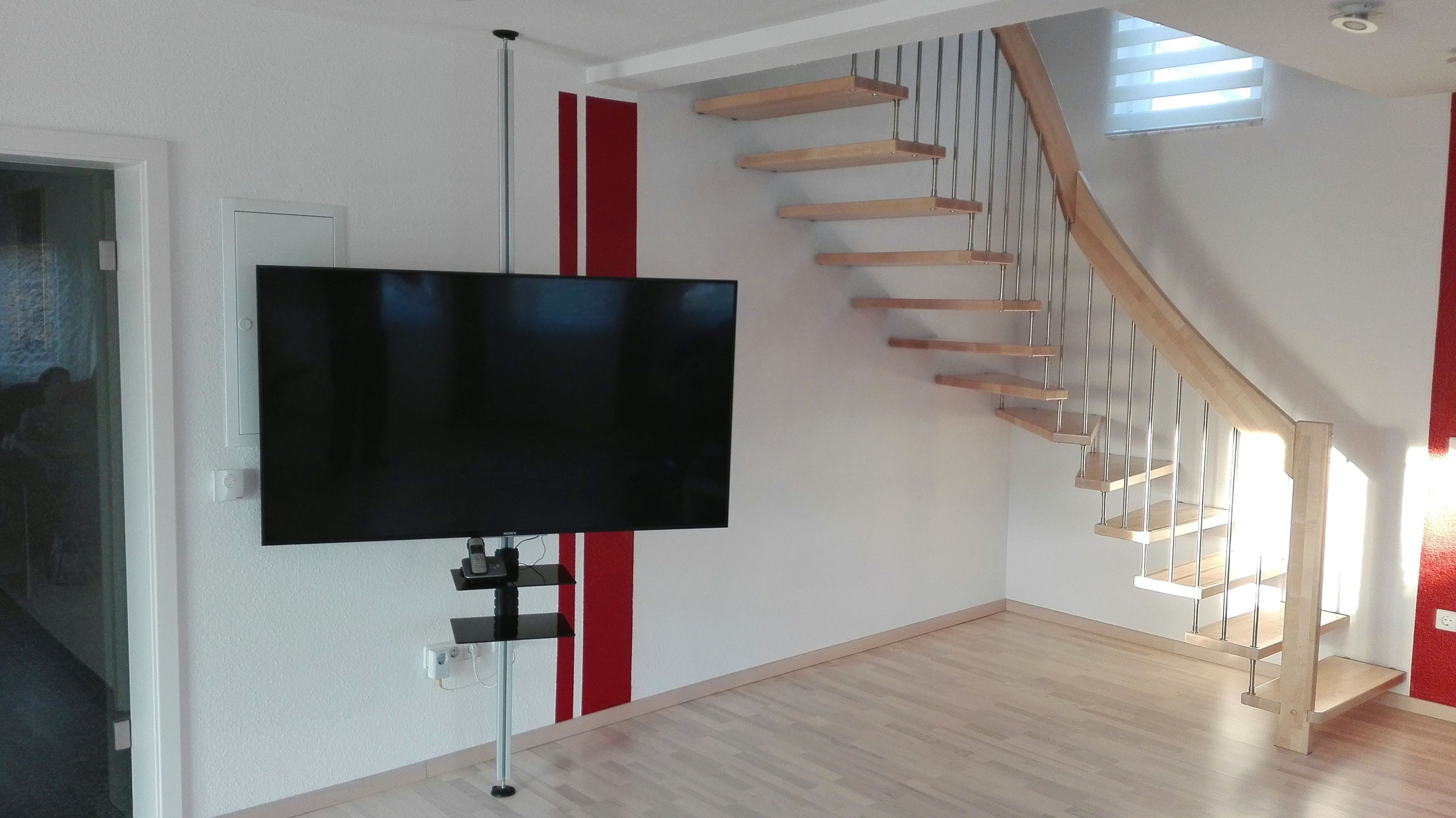 Boden-Decken TV-Halterung Stange - uni-prof-24