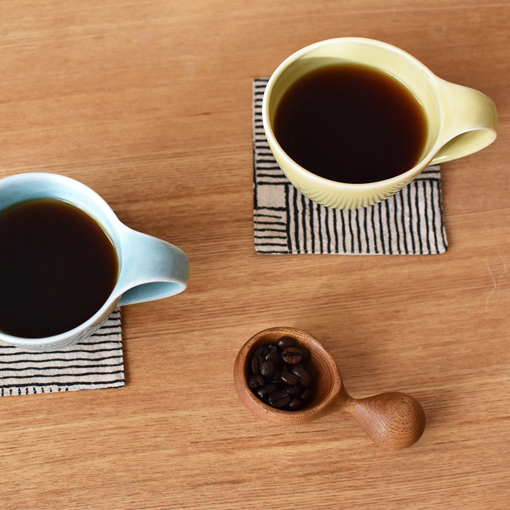 こだわりのプレゼントに‼️ 一つ一つ手作りの作家物 檜のコーヒーメジャースプーン 1-6.jpg