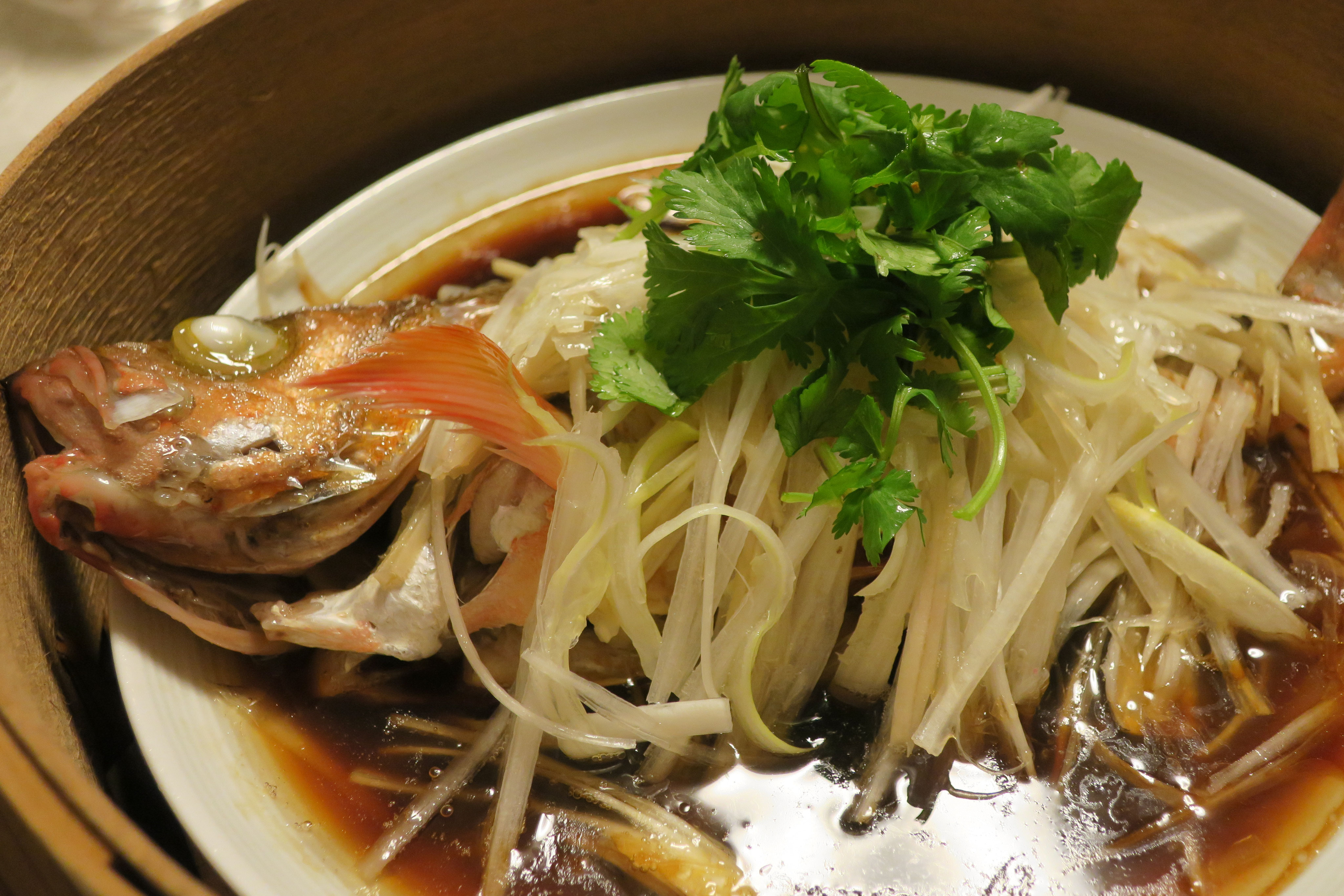 Chinesestyle steamed rockfish （メバルの中華風蒸し物） MAYUMI'S KITCHEN Private Japanese Cooking Class