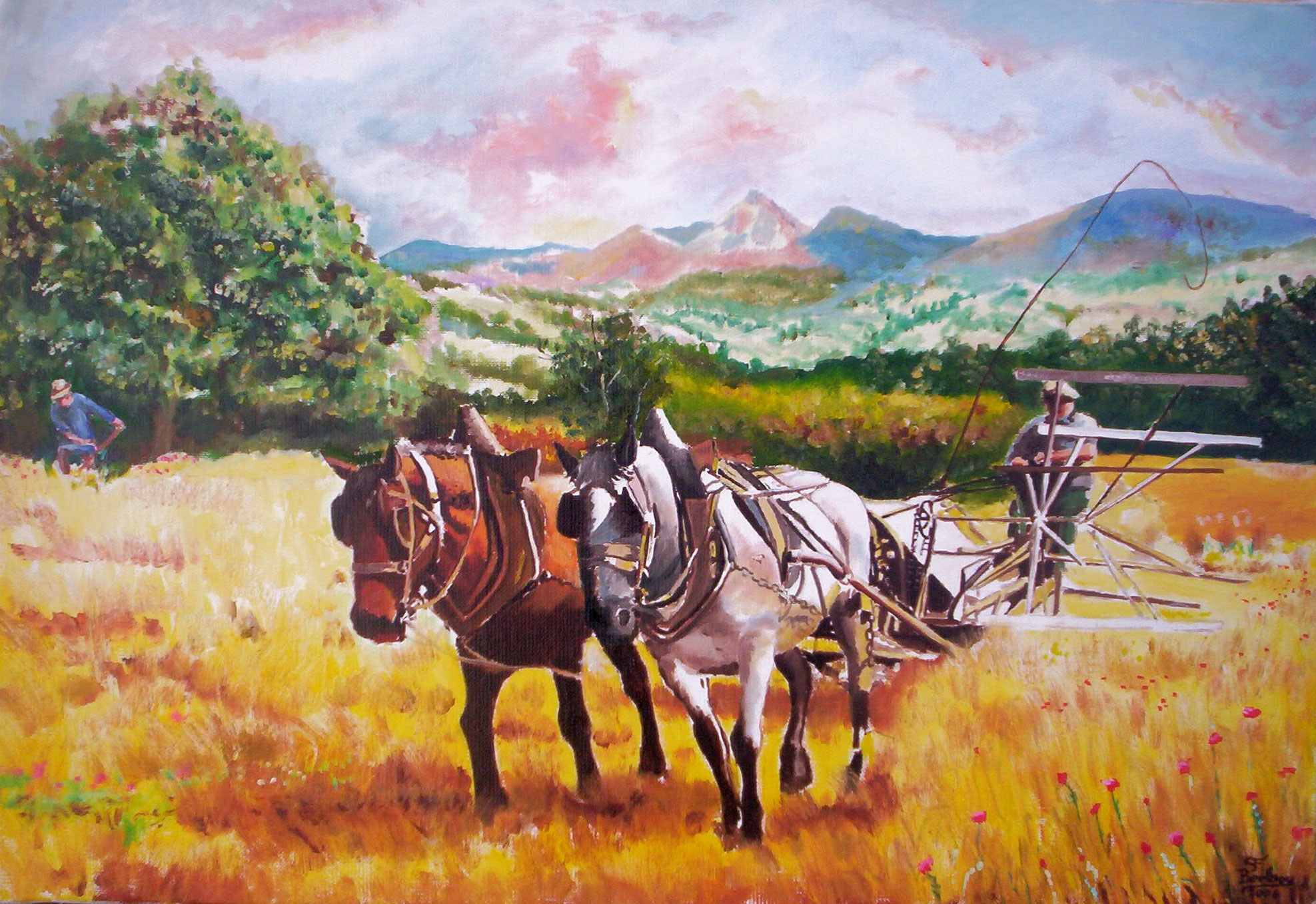 paysans - Site de artistepeintreducantal