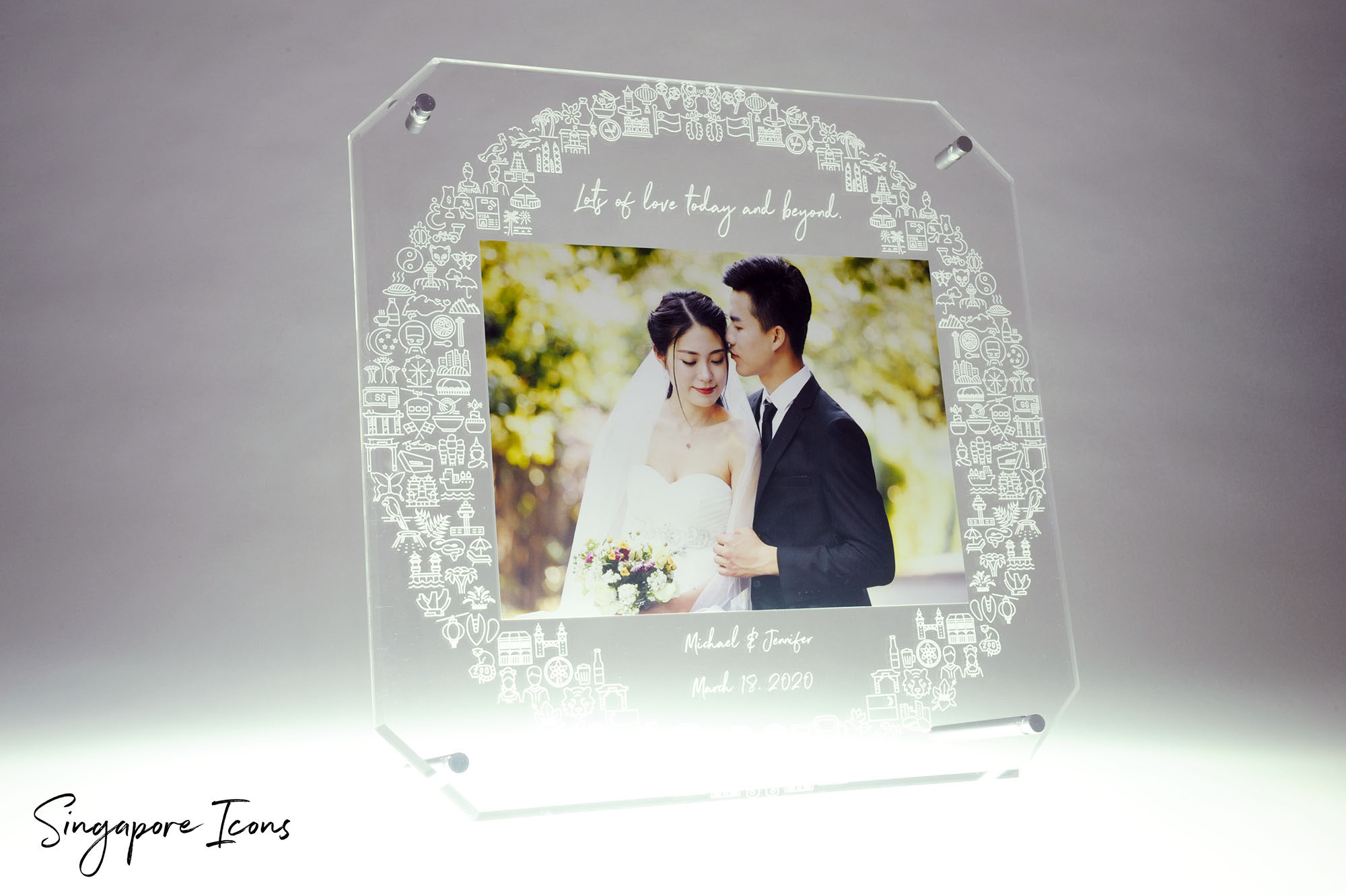 Acrylic Photo & Video Frame Acrylic display design production Singapore