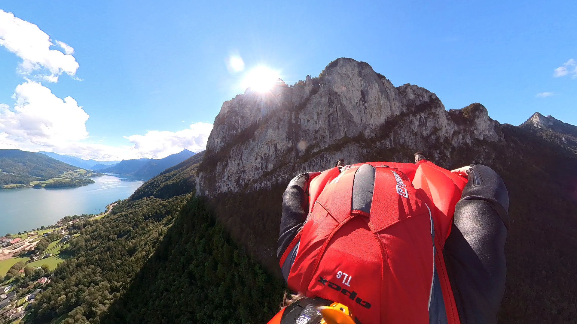 Pala3 Pressurized , BASE jumping and skydiving suits, First jump