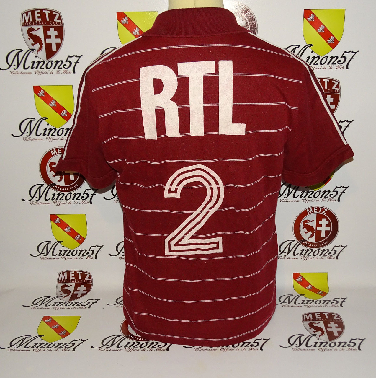 Finale Coupe De France 1984 maillot porté fc metz Finale Coupe De France 1984 maillot porté fc metz