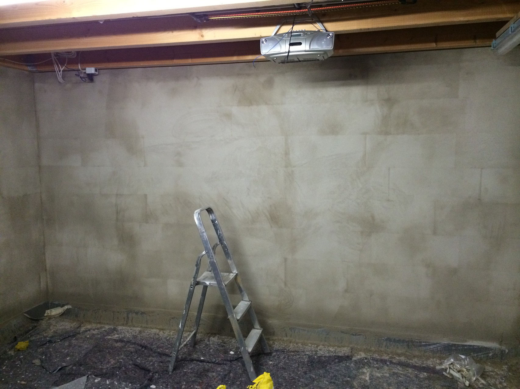 Garage verputzen Teil 2 Bauprojekt2010