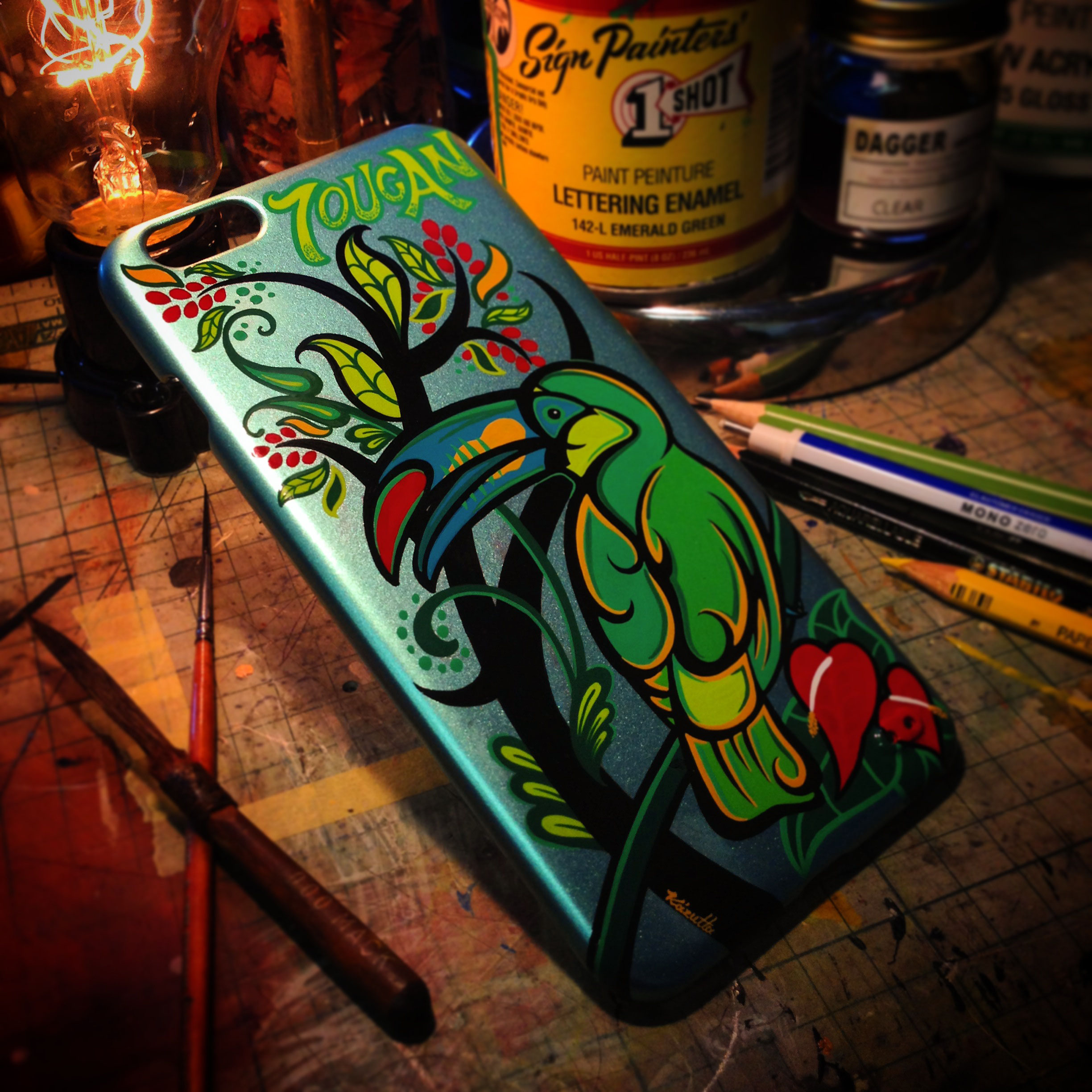 PINSTRIPING & LETTERING - - BRAND NEW SUNSET ピン
