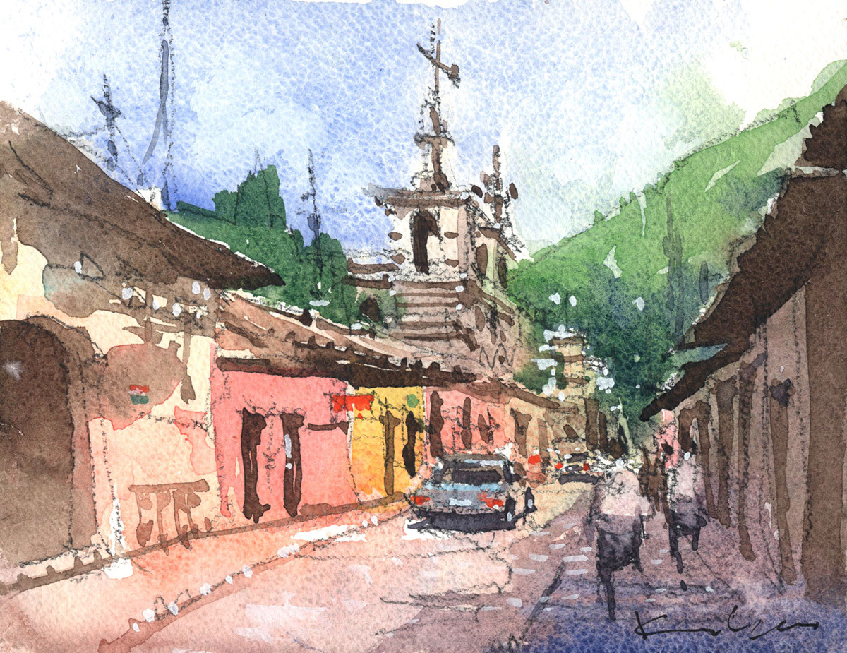 旅のスケッチあれこれ - 山田久仁夫のホームページ・Watercolor by
