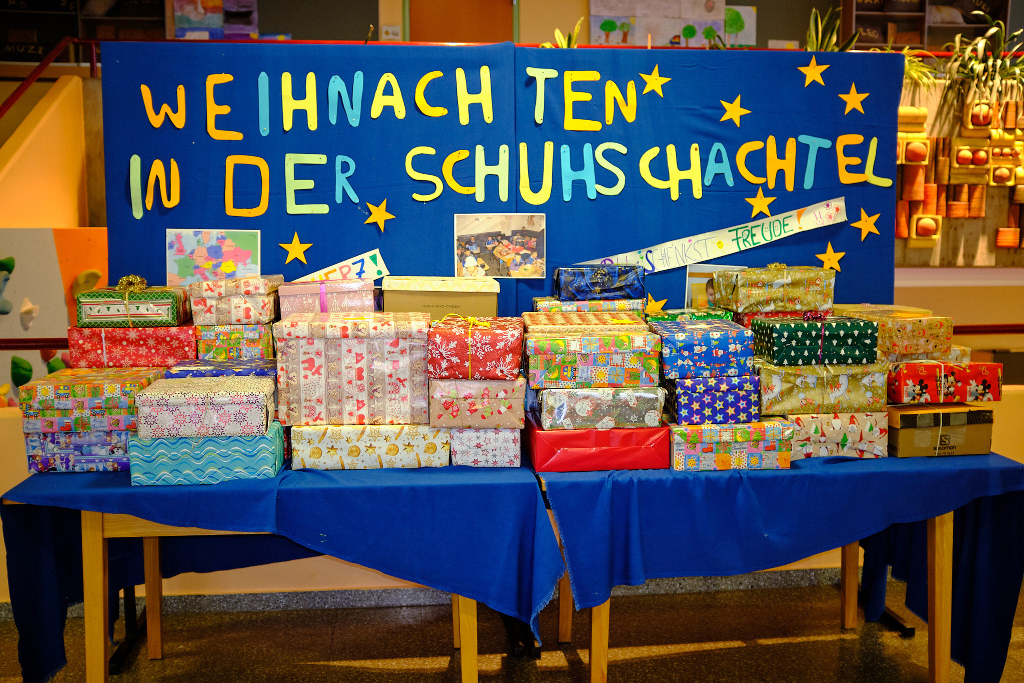 Weihnacht im Schuhkarton Mittelschule Vorderweißenbach