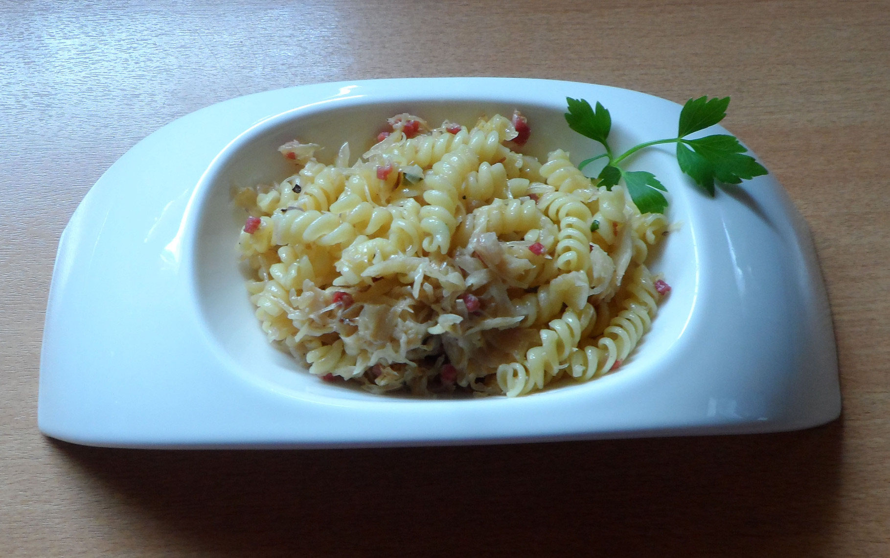 Nudeln mit Sauerkraut-Rahm (nach Tim Mälzer) - christagrafs Webseite!