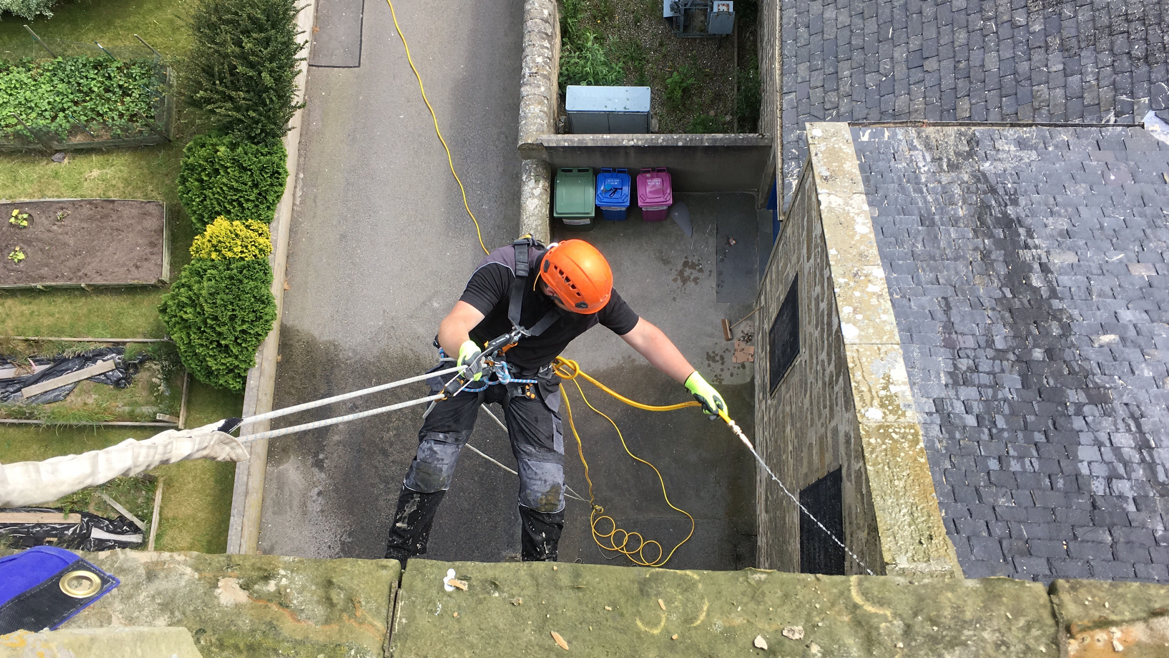 Rope access lime pointing conservationaccess
