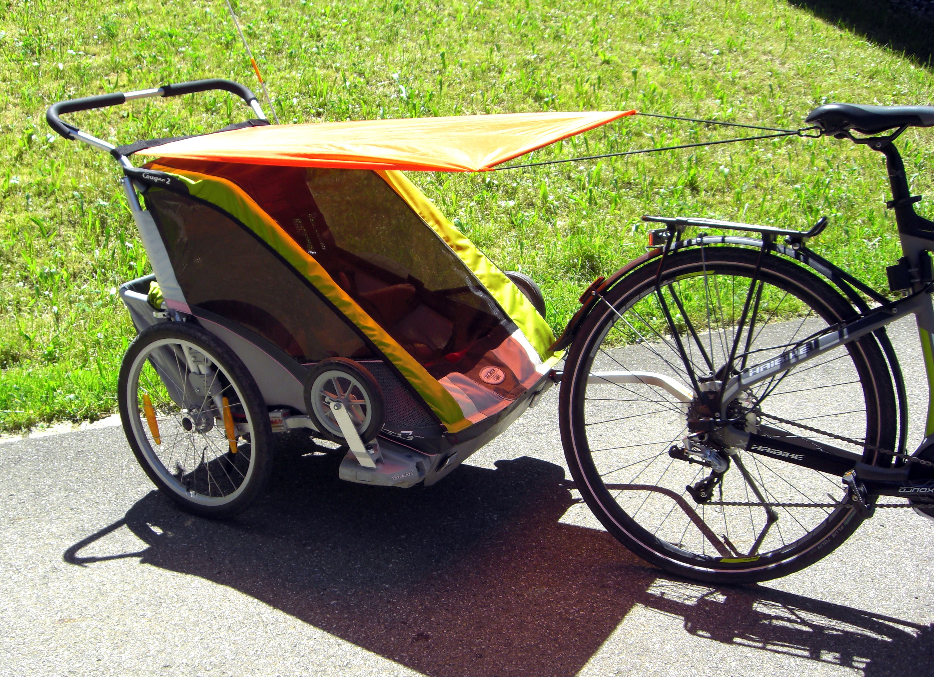 Sonnenschutz fr Veloanhnger - Die Zaubernadel Genhte Spielsachen,  Kissen, Namensketten fr Babys und Kinder