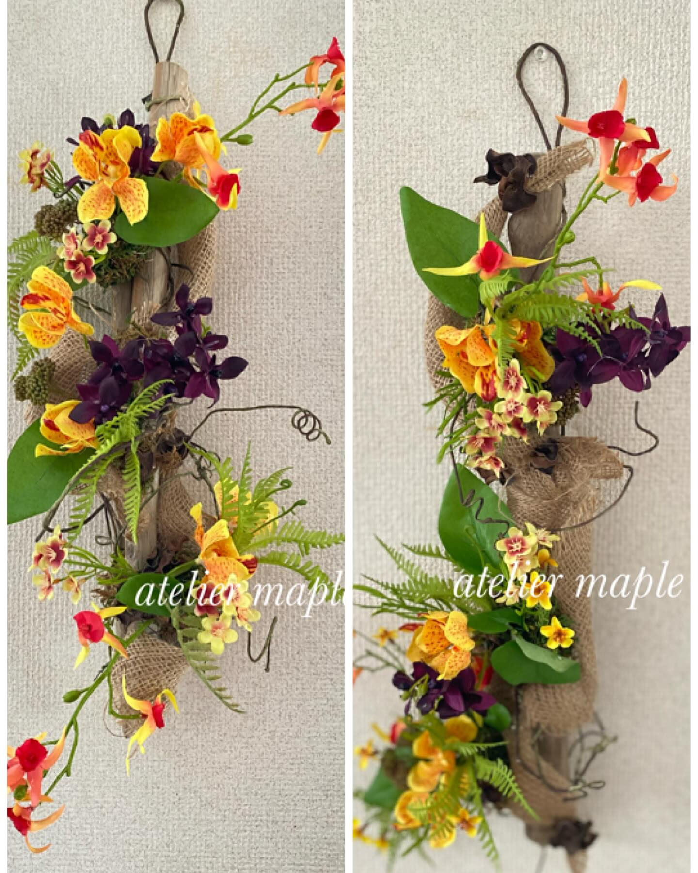 プリザーブドフラワー 額縁に入ったお花 心をこめて丁寧に作りました