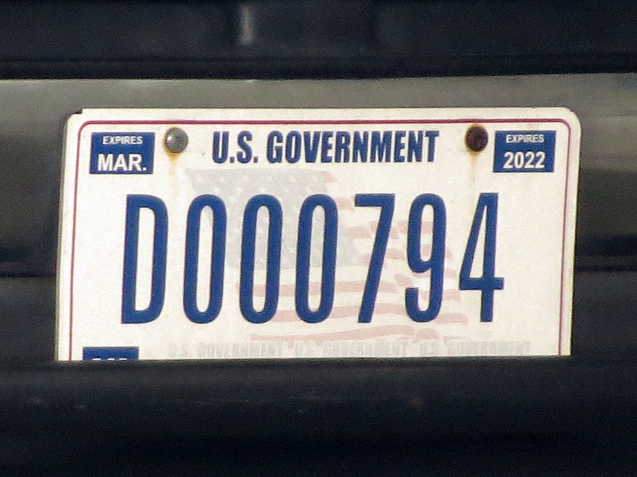 US Government platesspotting seite!
