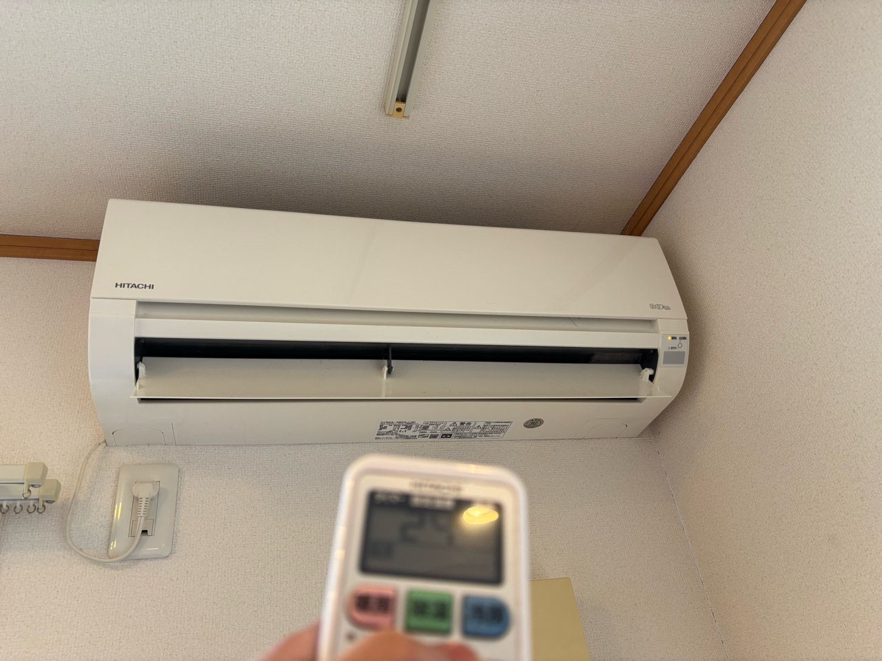 スタンダードエアコンクリーニング 3台（HITACHI） 退去後清掃 長岡市