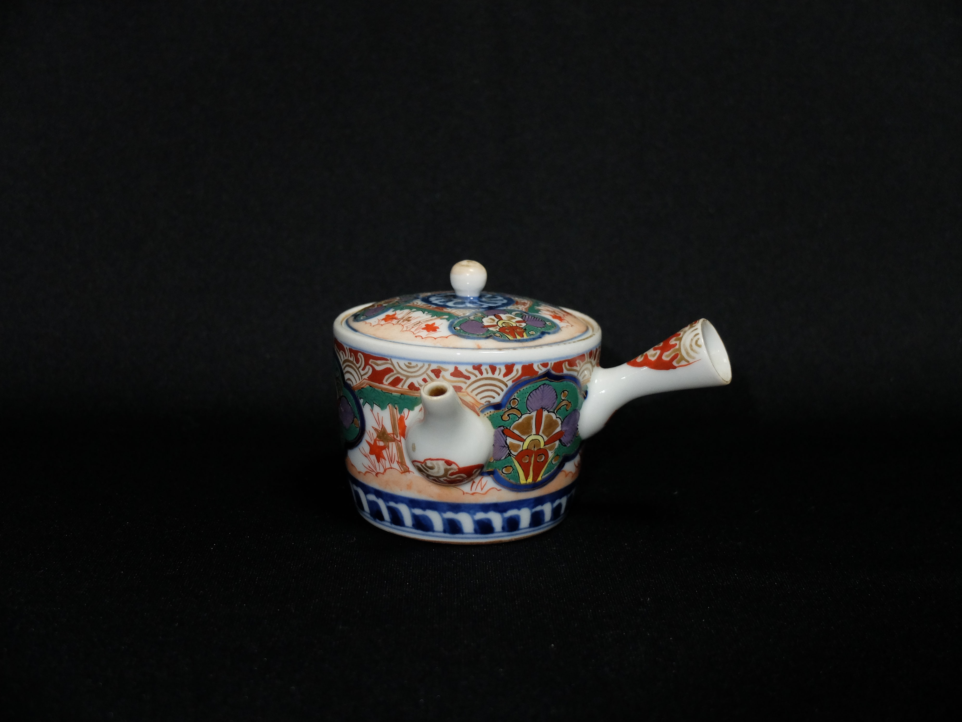 古美術　茶道具　青磁赤釉急須　時代物 煎茶道具 急須 宝瓶 赤絵 高野昭阿弥作 : 茶道具いまや静香園