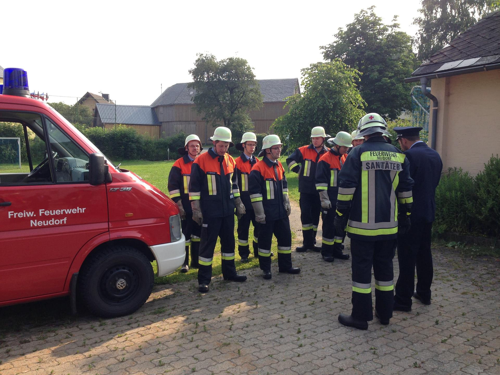 Schulübung Freiwillige Feuerwehr Neudorf