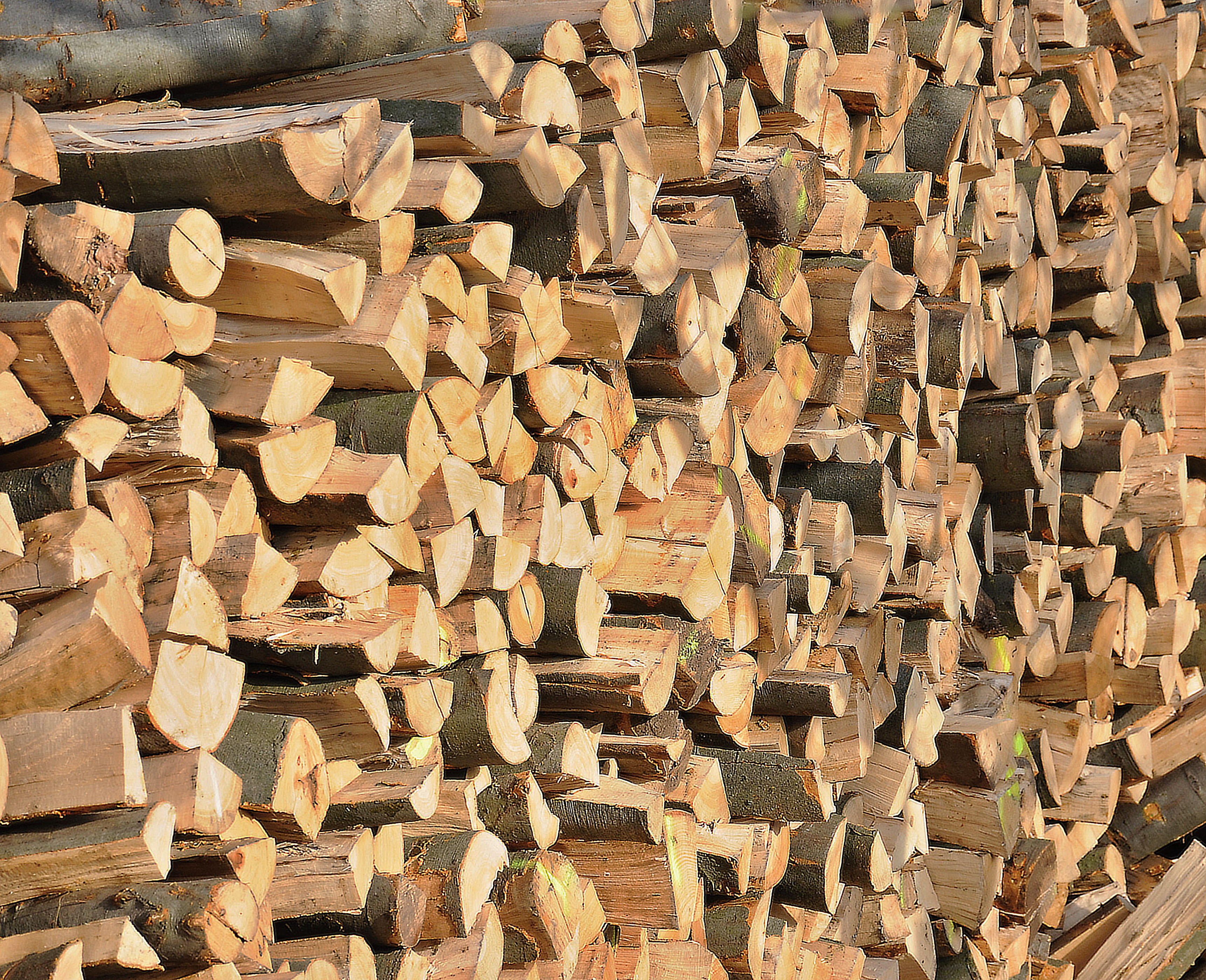 Brennholz nach der Abladung - Brennholz Navratil - Brennholz für