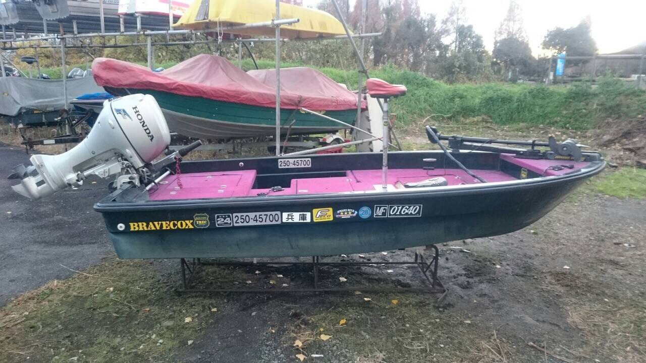 優良中古ボート ブレイブコックス12 ホンダ15馬力 マリーナフレンズ 琵琶湖