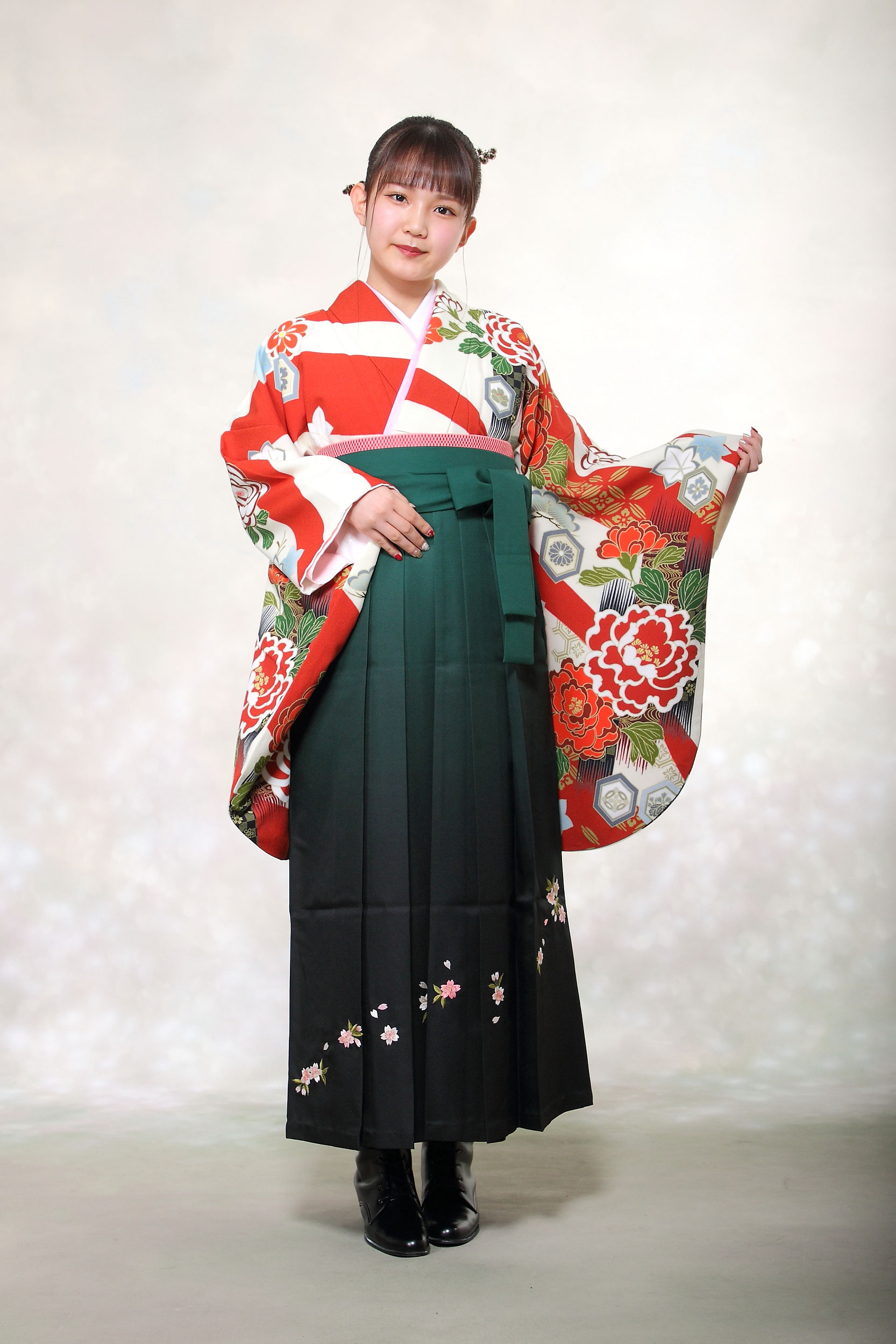 卒業式着物+袴レンタル:税別¥35,000円(小物フルセット込) 袴(単品 ...