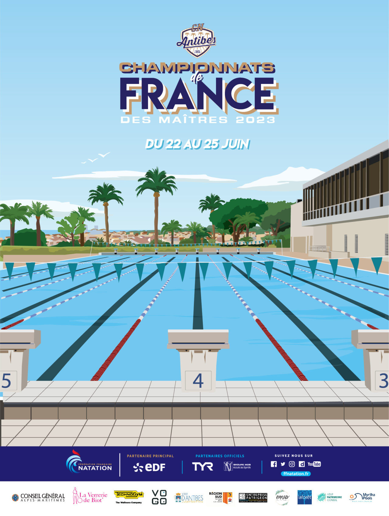 36e Championnat de France Eté Site du club Rennes Natation. Le club de natation sportive adultes.