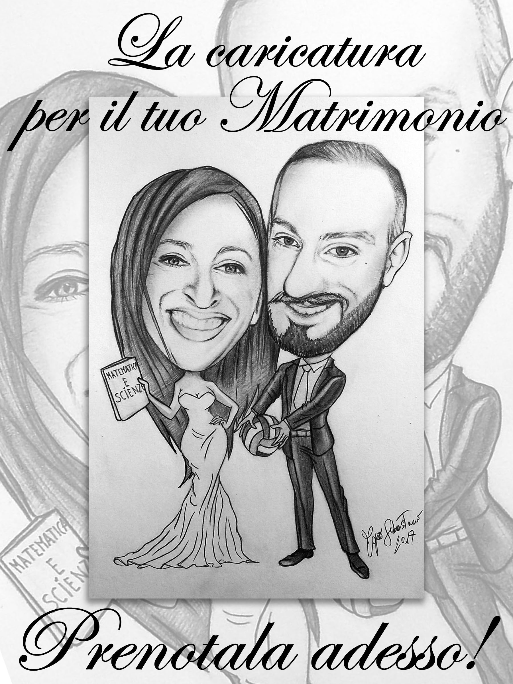 Caricaturista Matrimonio Caricaturista Per Compleanno Wedding Caricature Sposi Pittore Sebastiano Topo