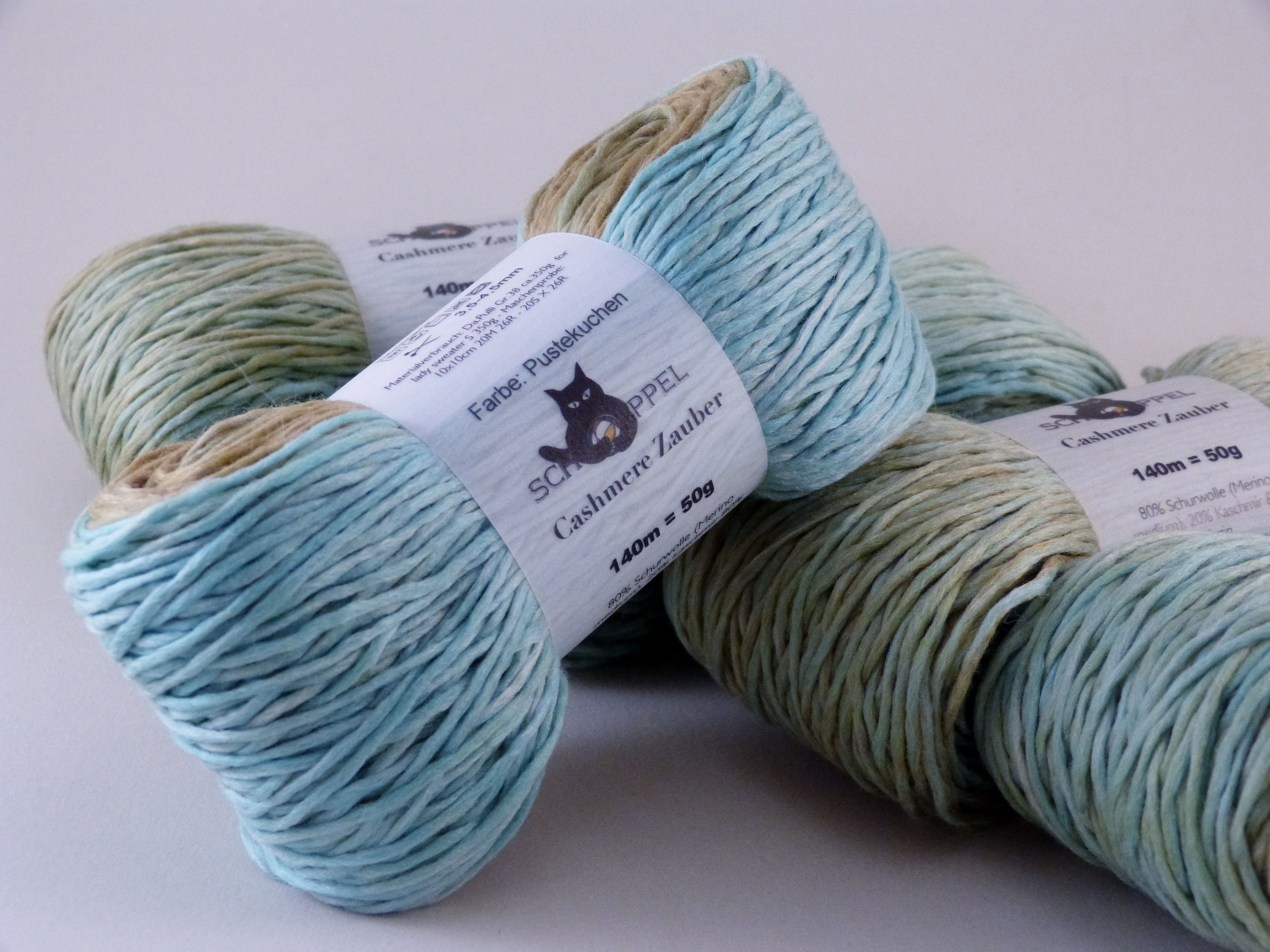 Cashmere Zauber MeRoColors handgefärbte Garne, Wolle, Zubehör