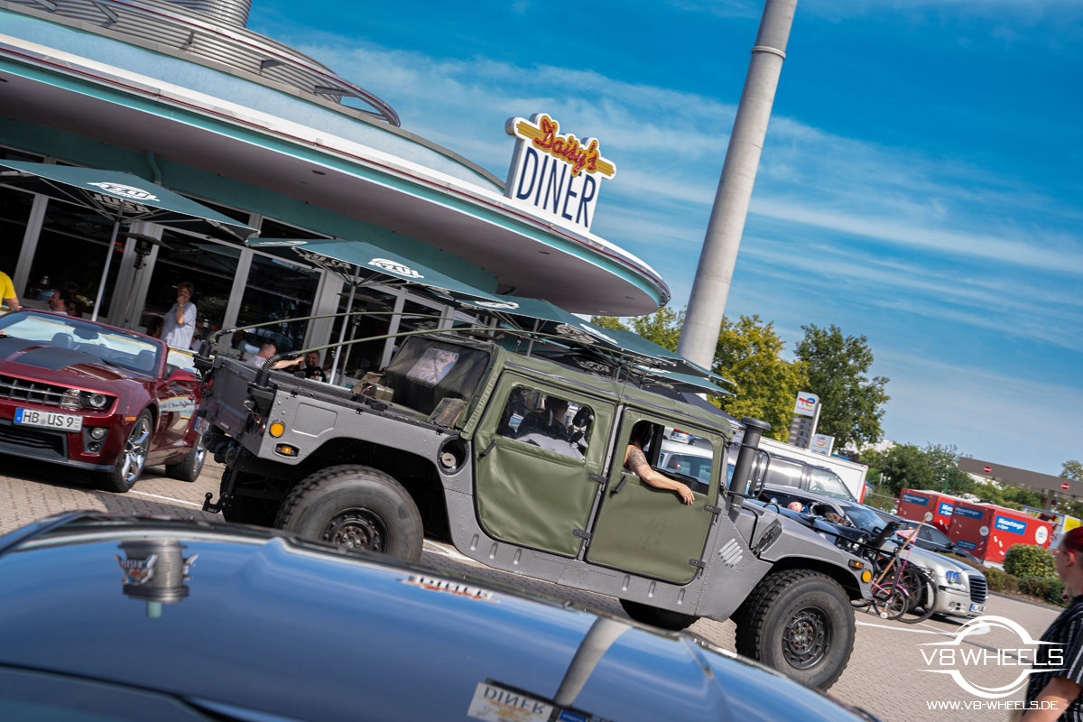 Monatliches US Car Treffen Daisy's Diner Oyten September 2022 V8 Wheels