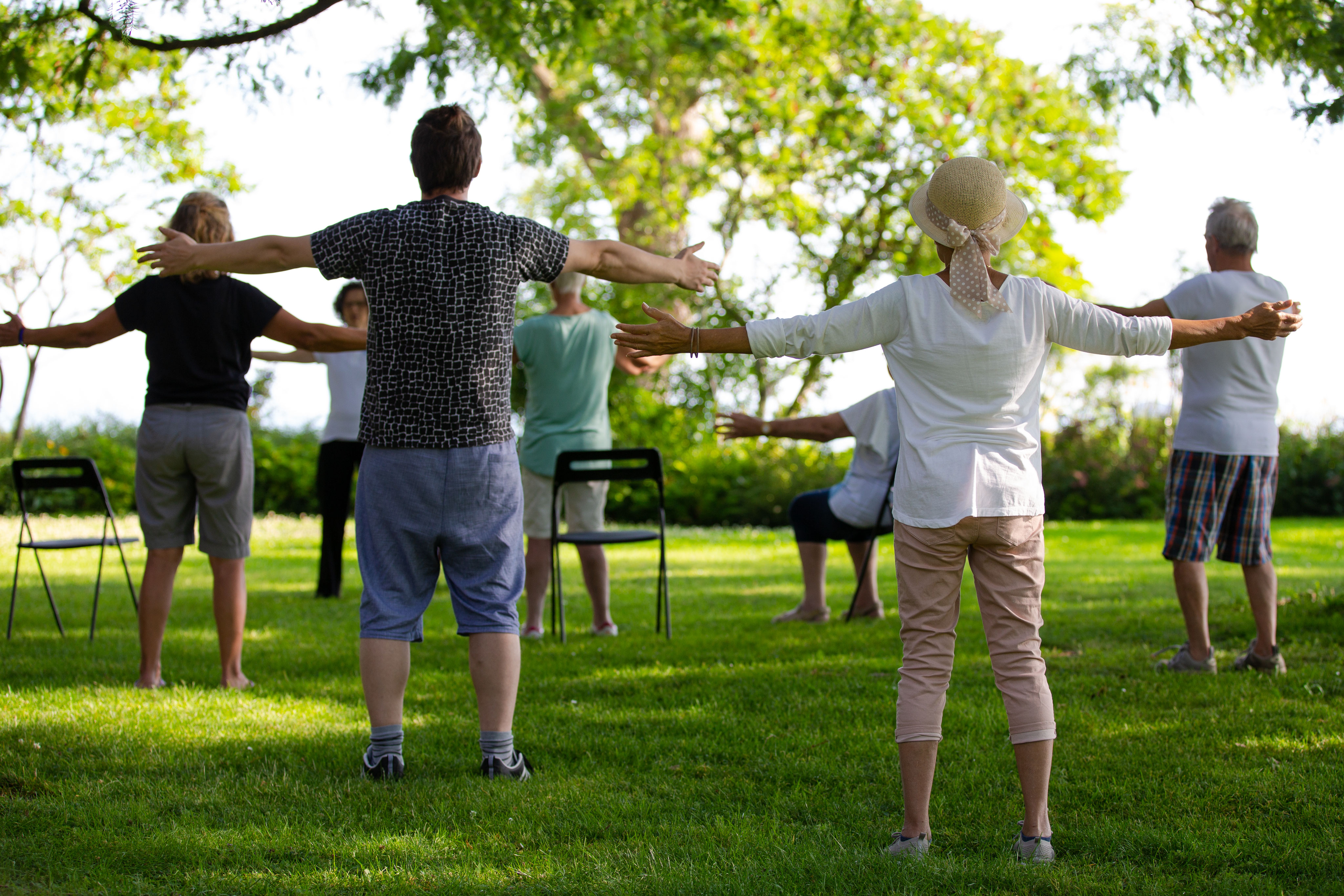 Qi Gong im Park Sommer 2019 bis 2021 Shiatsu und Qi Gong Weinfelden