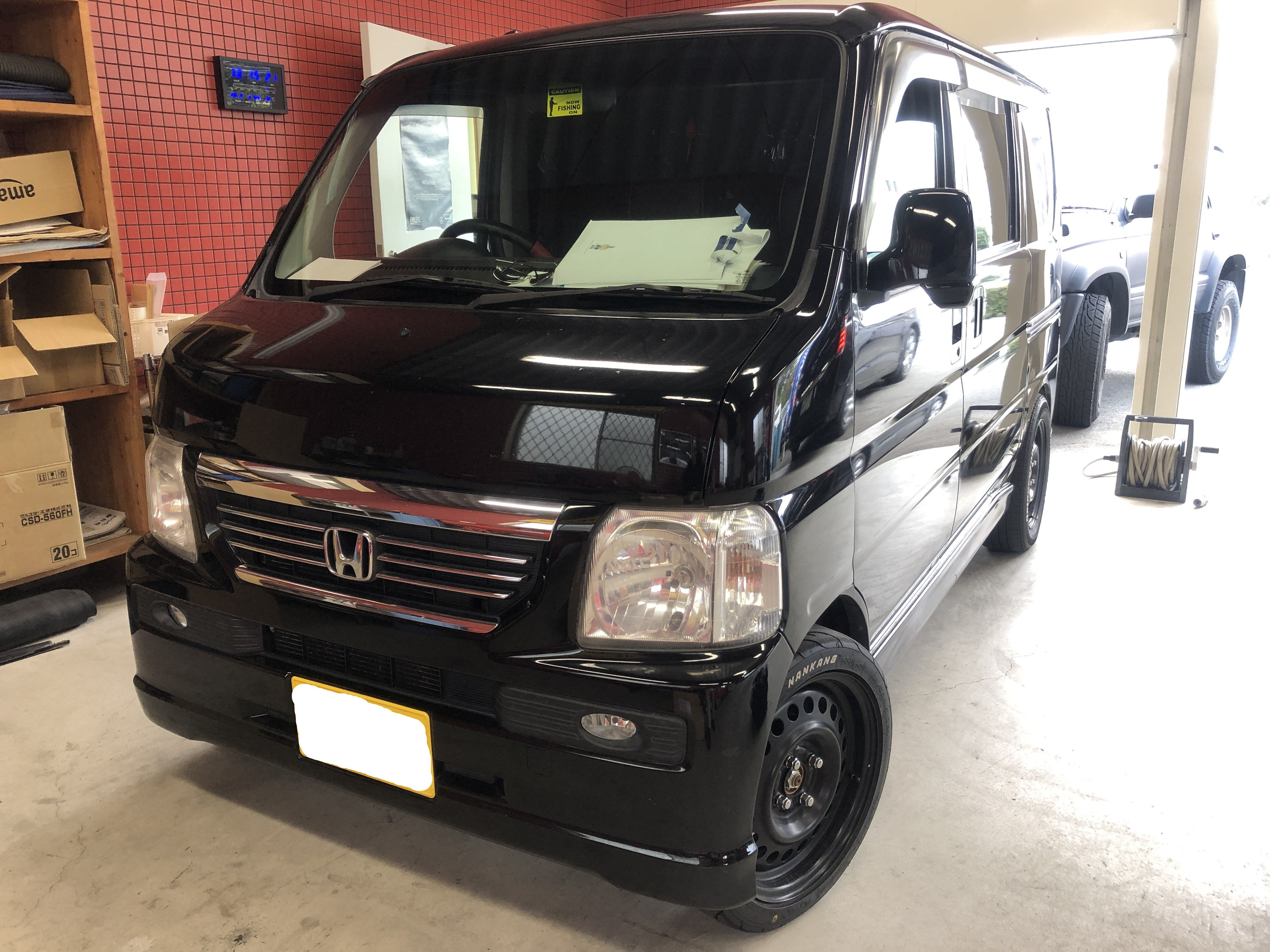 バモスターボ Hm1 Spiegel車高調 Greddyプロフェックブーストコントローラー取付 株式会社遊車