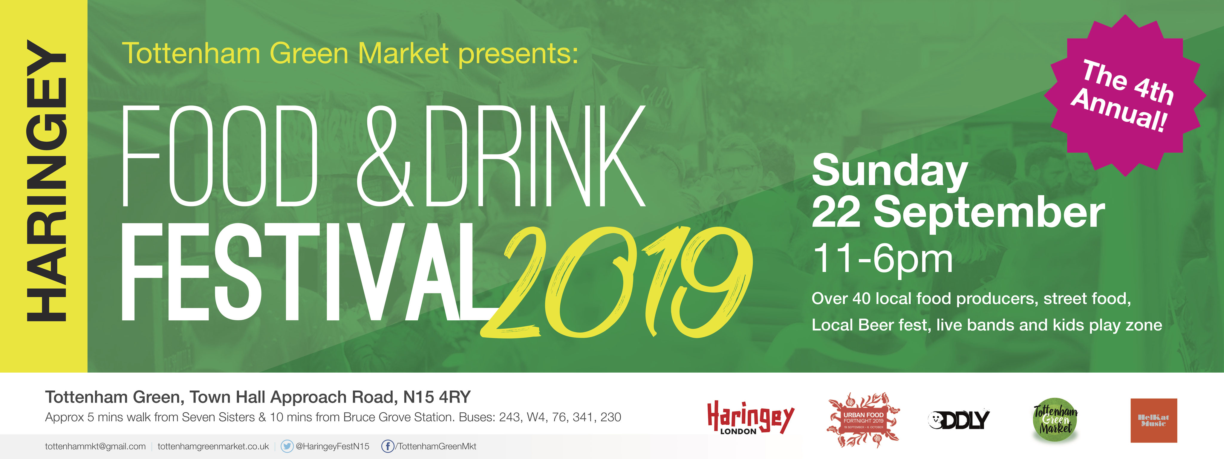 Haringey Food Drink Festival 2019 Tottenhamgreenmarket