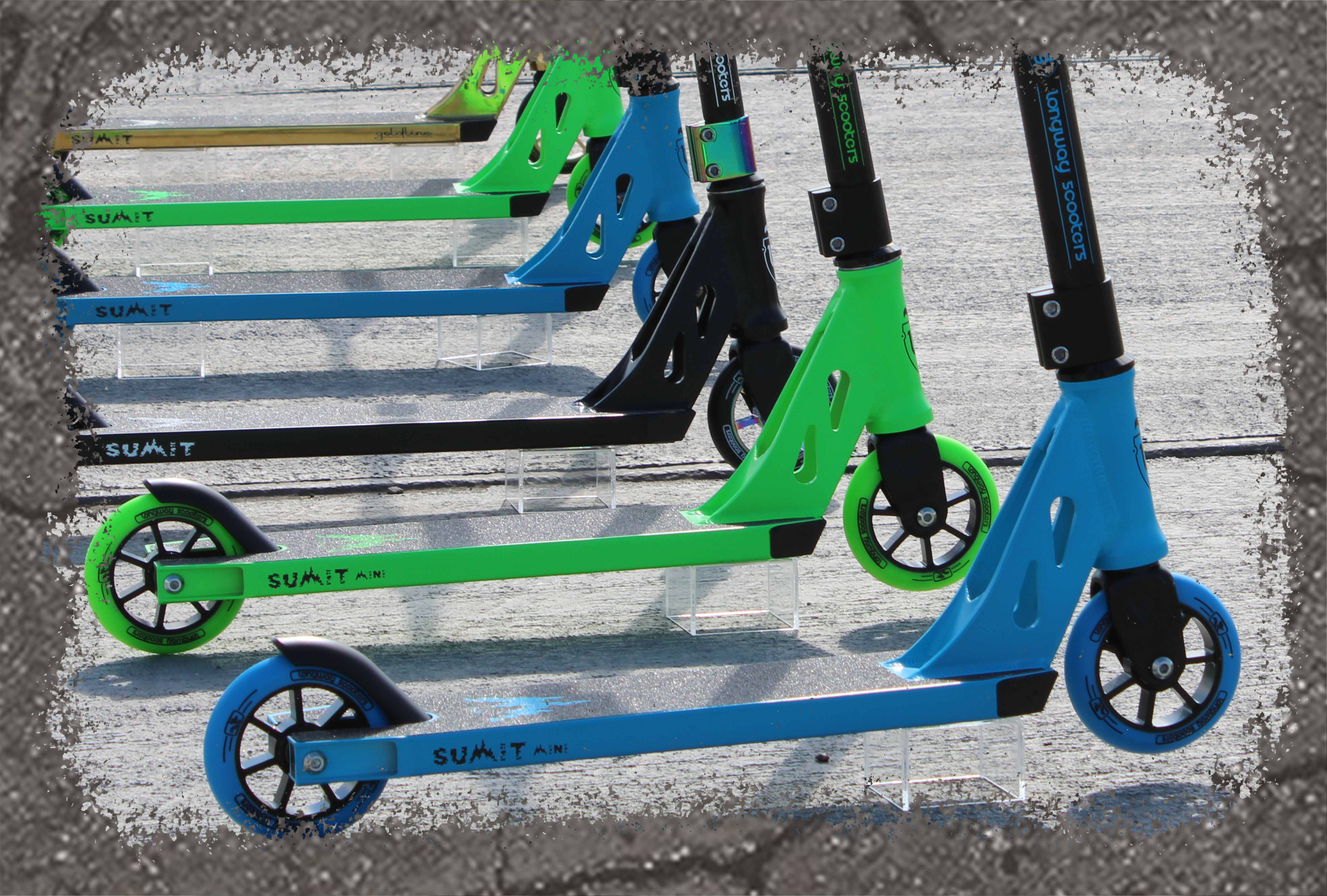 【最安値挑戦】 Mini Summit Blue Scooter Longway - Black 旅行用家電