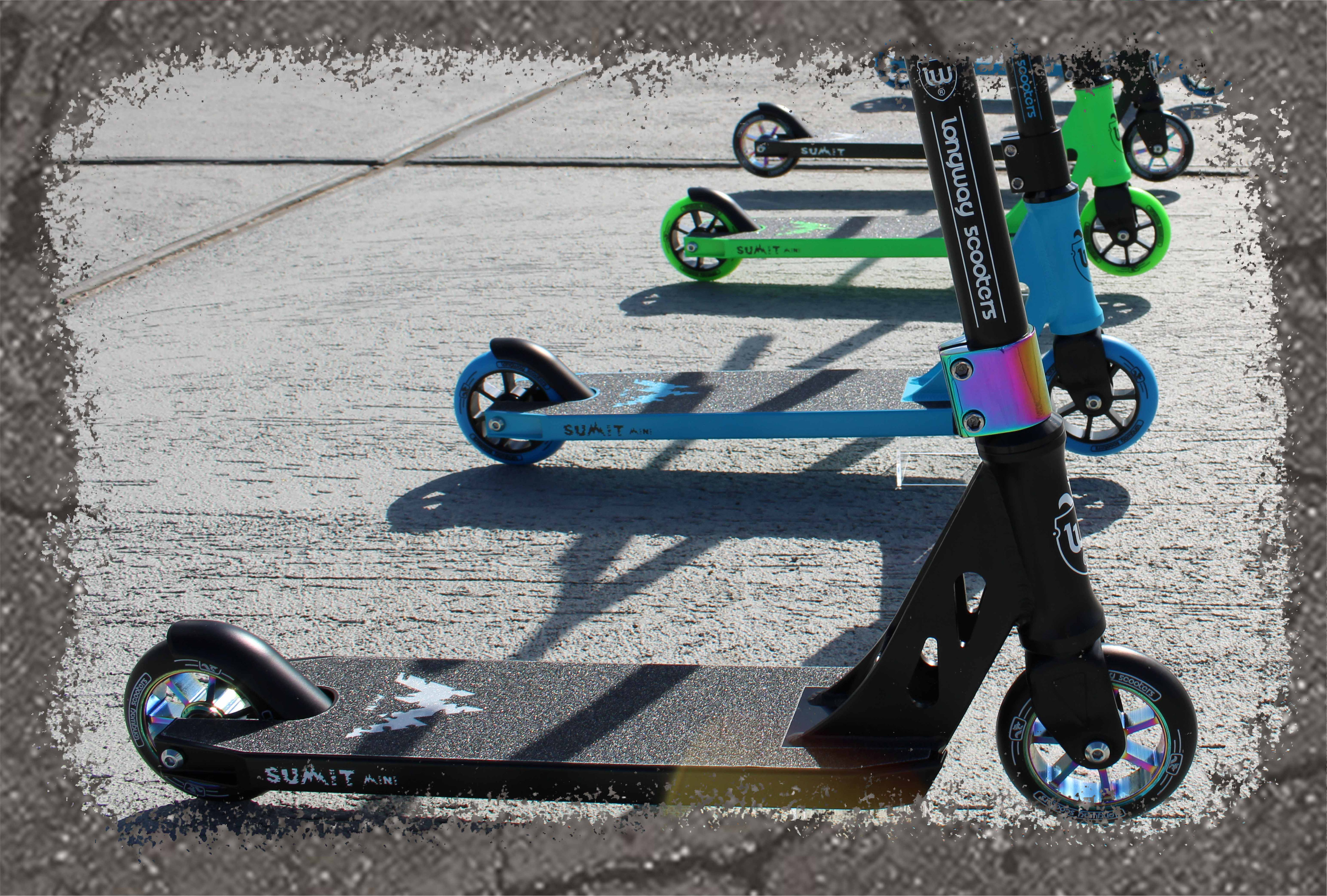Summit Mini Black Neo Chrome - Longway Scooter