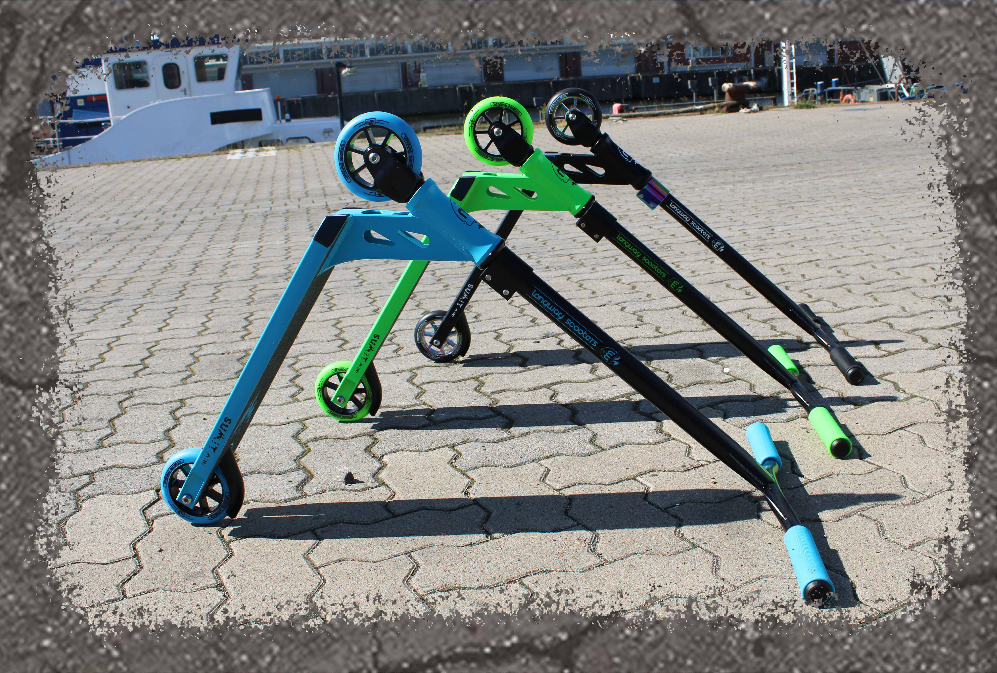 Lang gogo Summit ＋ Mini Summit Mini Green Black - Longway Scooter