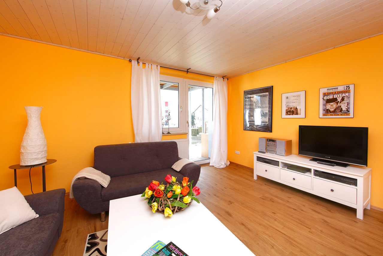 Wohnzimmer Ferienwohnung Duftgartchen Zeil Am Main