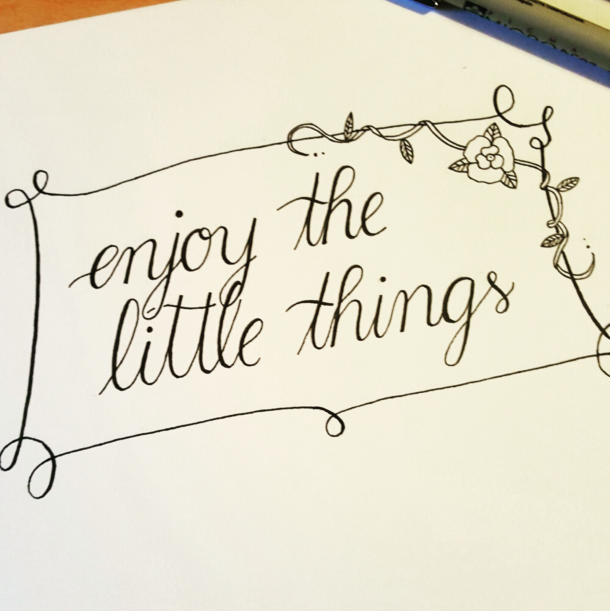 Handlettering Freiraume