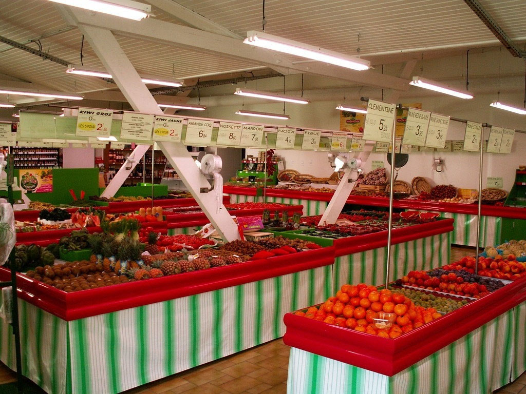 APStand réalise des stands et des étalages de Fruits et Légumes