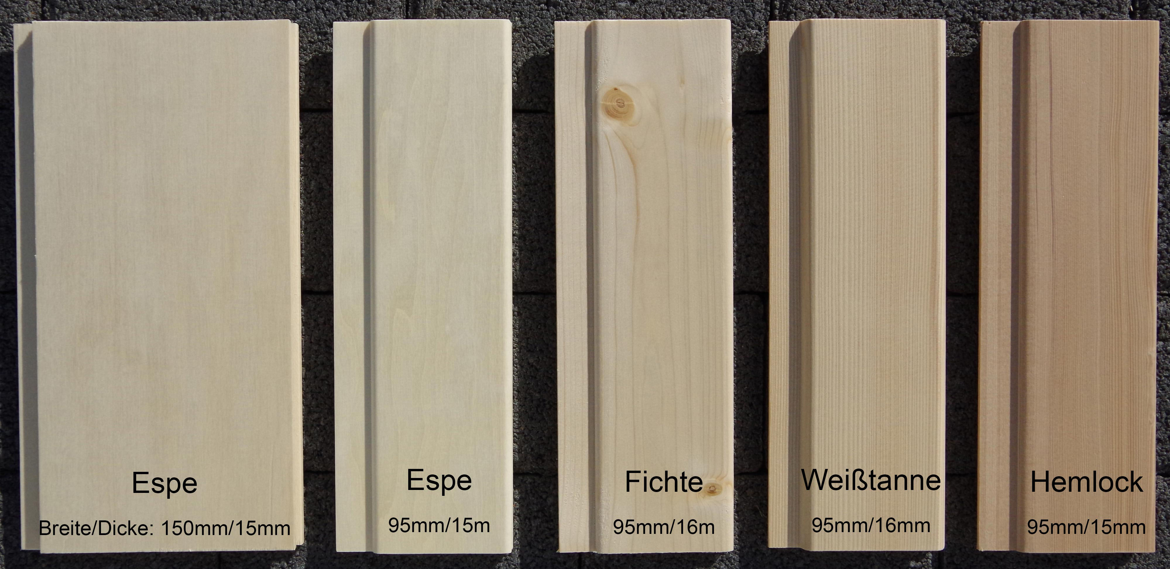 Holzauswahl & Eigenschaften Wuenscher Saunaspezialist