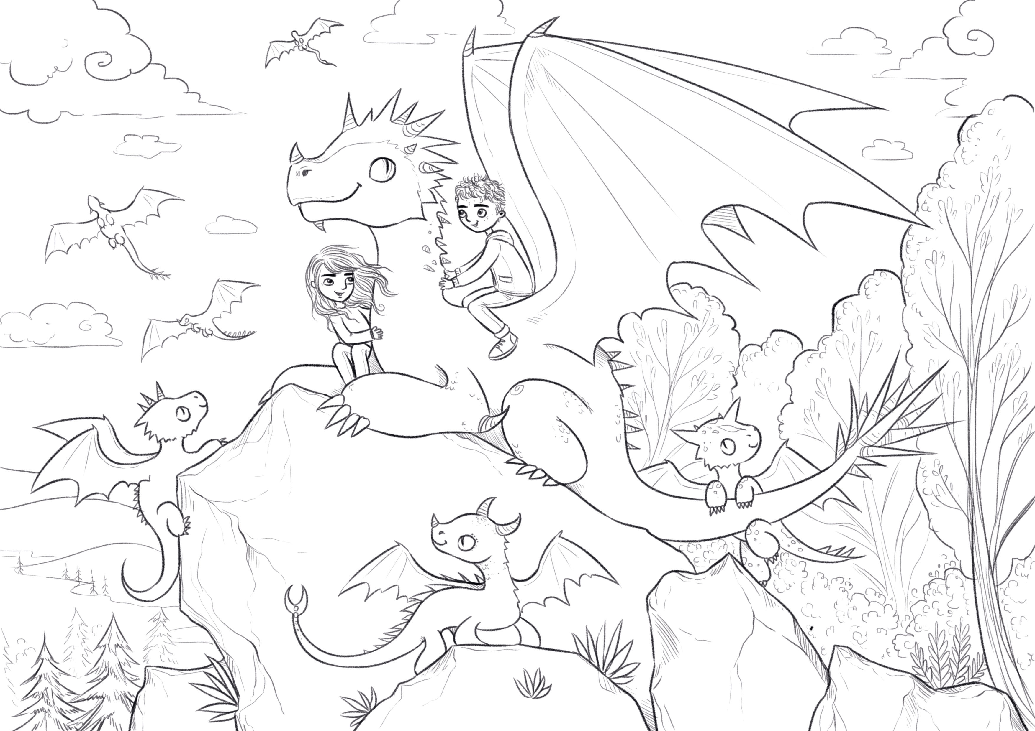 ausmalbilder gegen langeweile