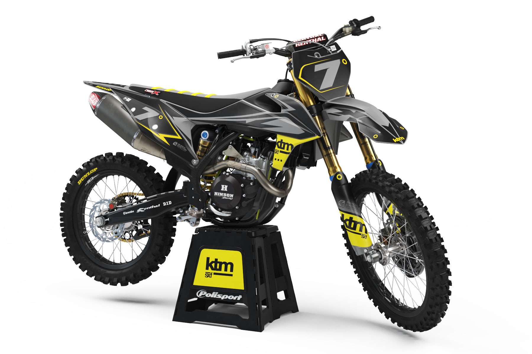 KTM EXC SX SXF - Bolt Motocross Stickerset - Supermoto en ...