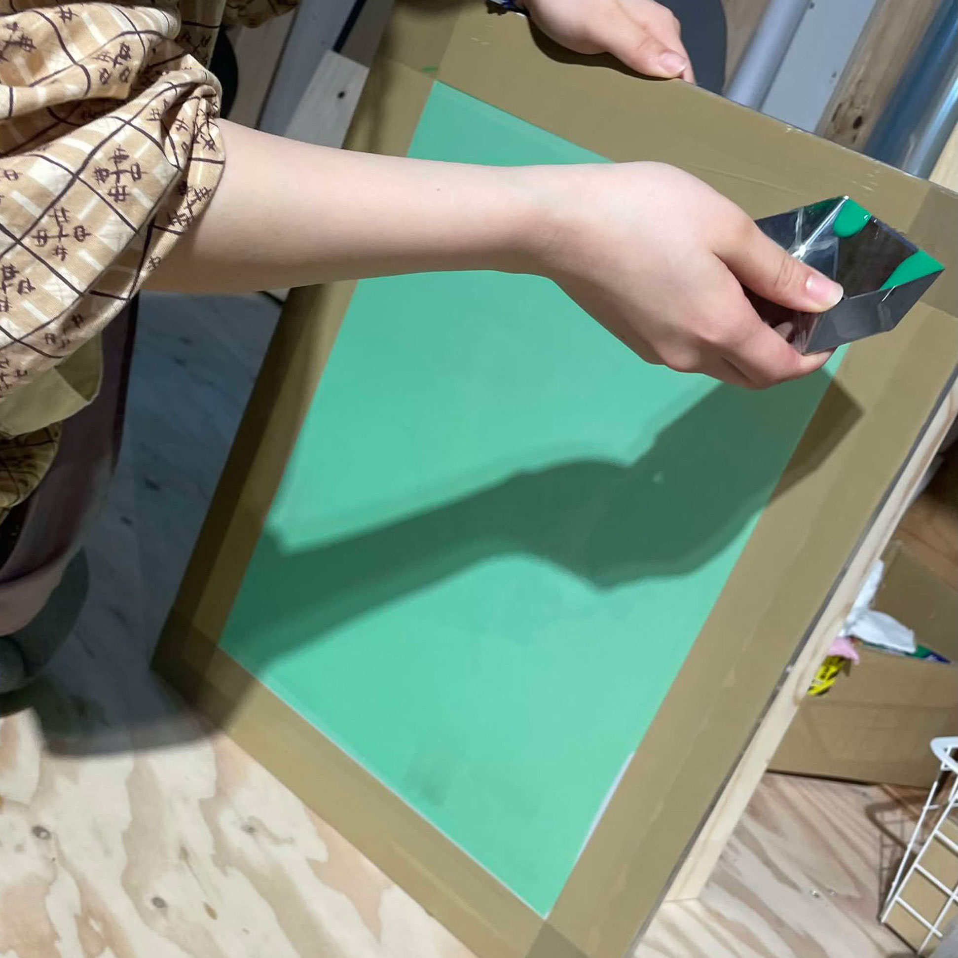 LY キャンバスシルクスクリーン outdoor design unit Lock 【OUTDOOR MONSTER シルクスクリーン