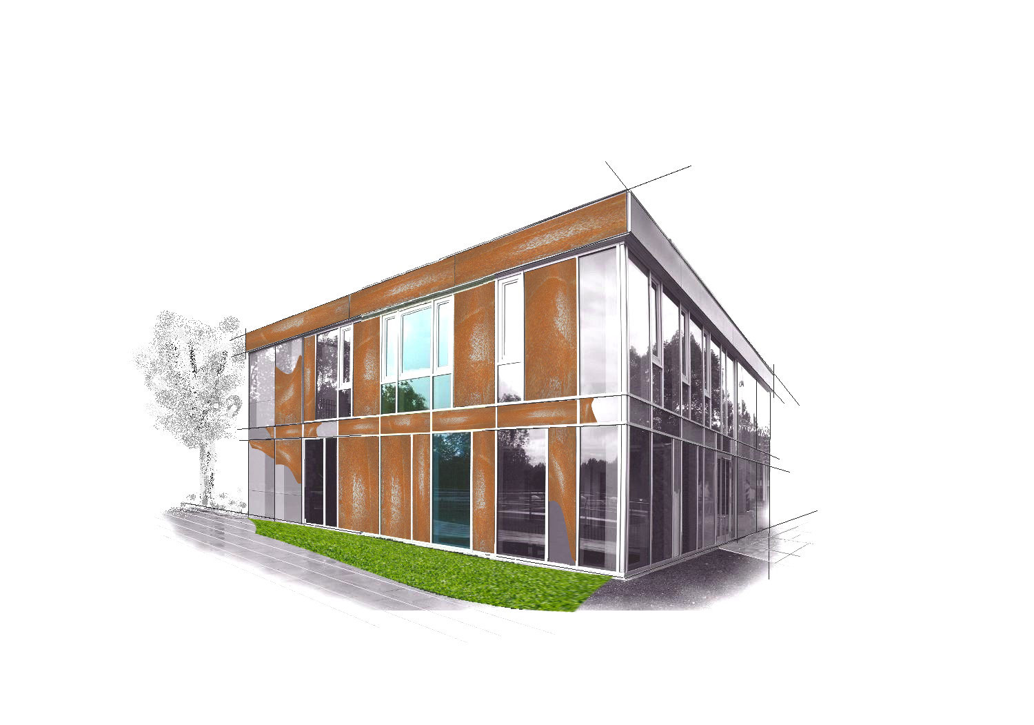 metalsign Metallfarbe - Wandverkleidung – Raumteiler – Schiebetür