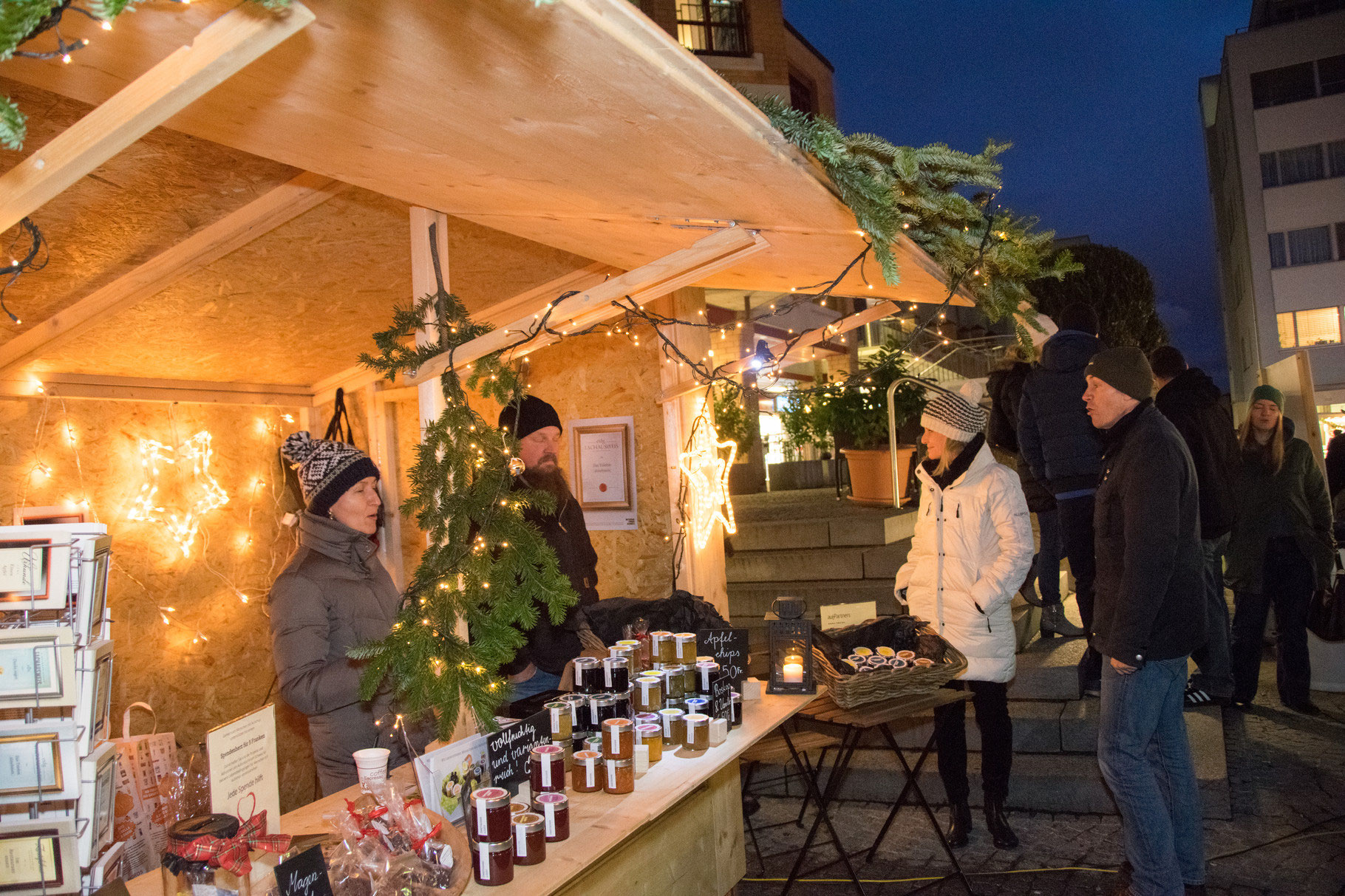 Unser Stand am Weihnachtsmarkt in Adliswil autPartners GmbH