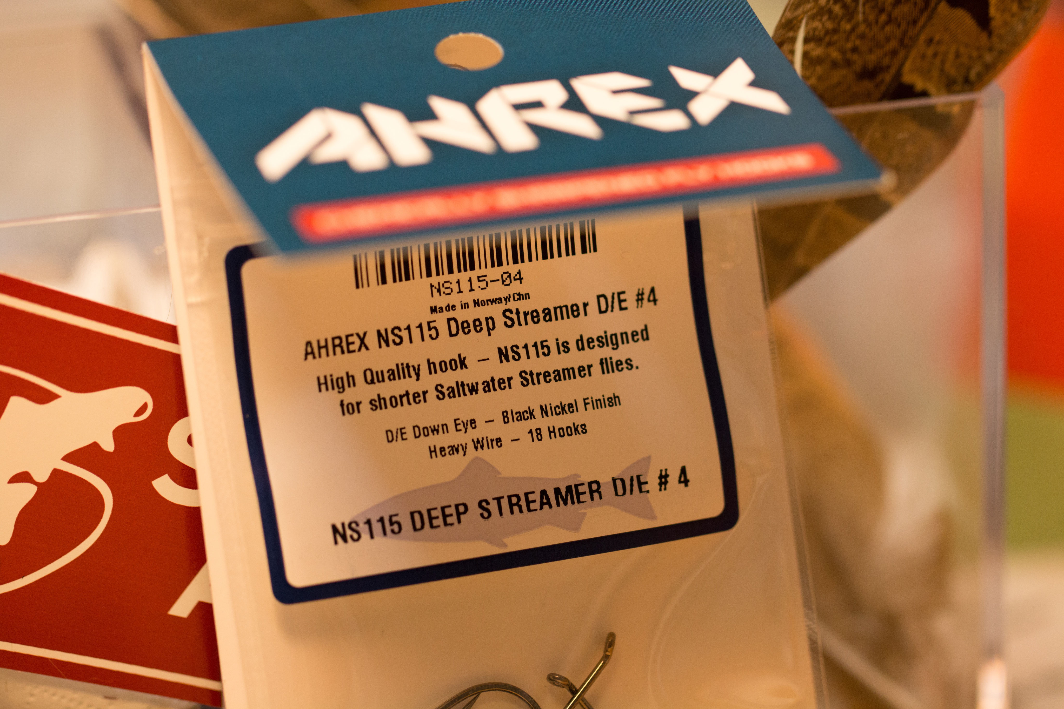 Fly Tying Hooks AHREX NS115 DEEP STREAMER Hook