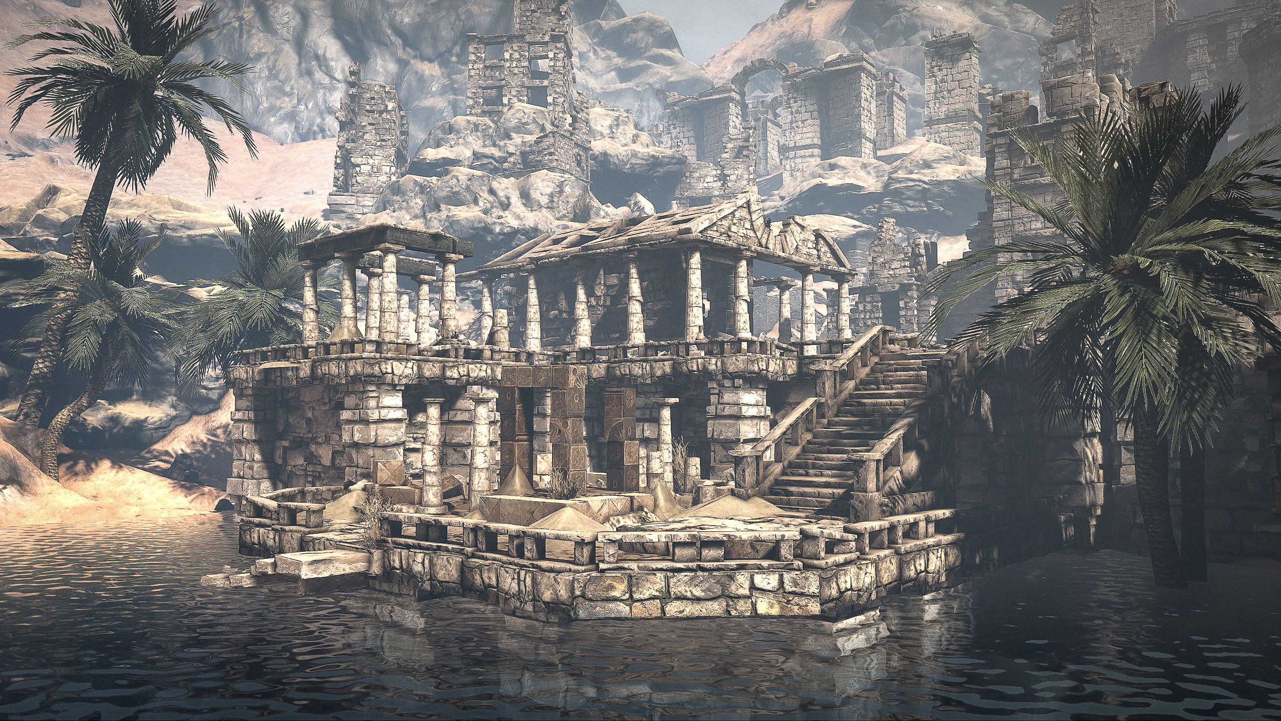 Ancient city ruins - DLNK Artworks